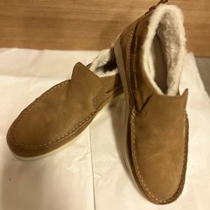 Womens Sperry Top-sider casual slip on boat shoes,loafers,size 10,fur lined